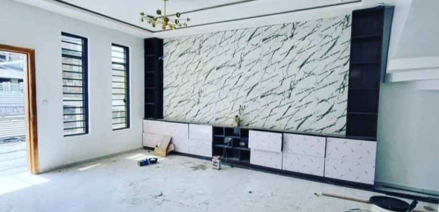 5 bedroom semi detached duplex at lekki conservation road, by chevron tol.